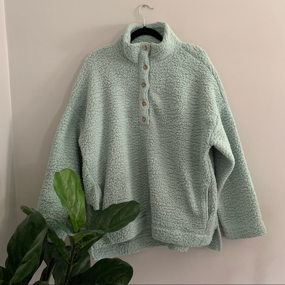 aerie Sweaters - Aerie American eagle Sherpa soft sweater jacket